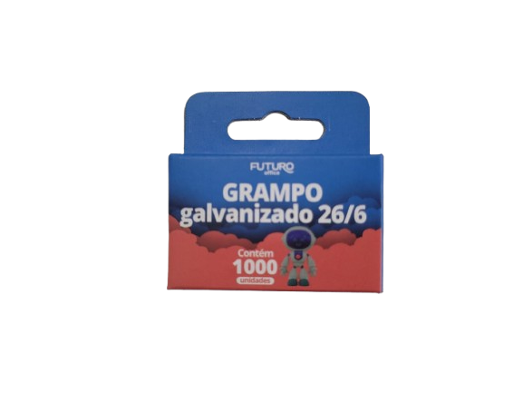 Grampo Galvanizado 26x6 1000 unidades
